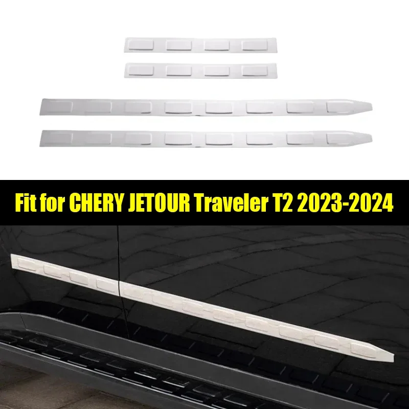 

New! Car Auto Body Trim Fit for Jetour Traveller T2 2023 2024 Modification Stainless Steel Body Trim Car Exterior Trim Accessori