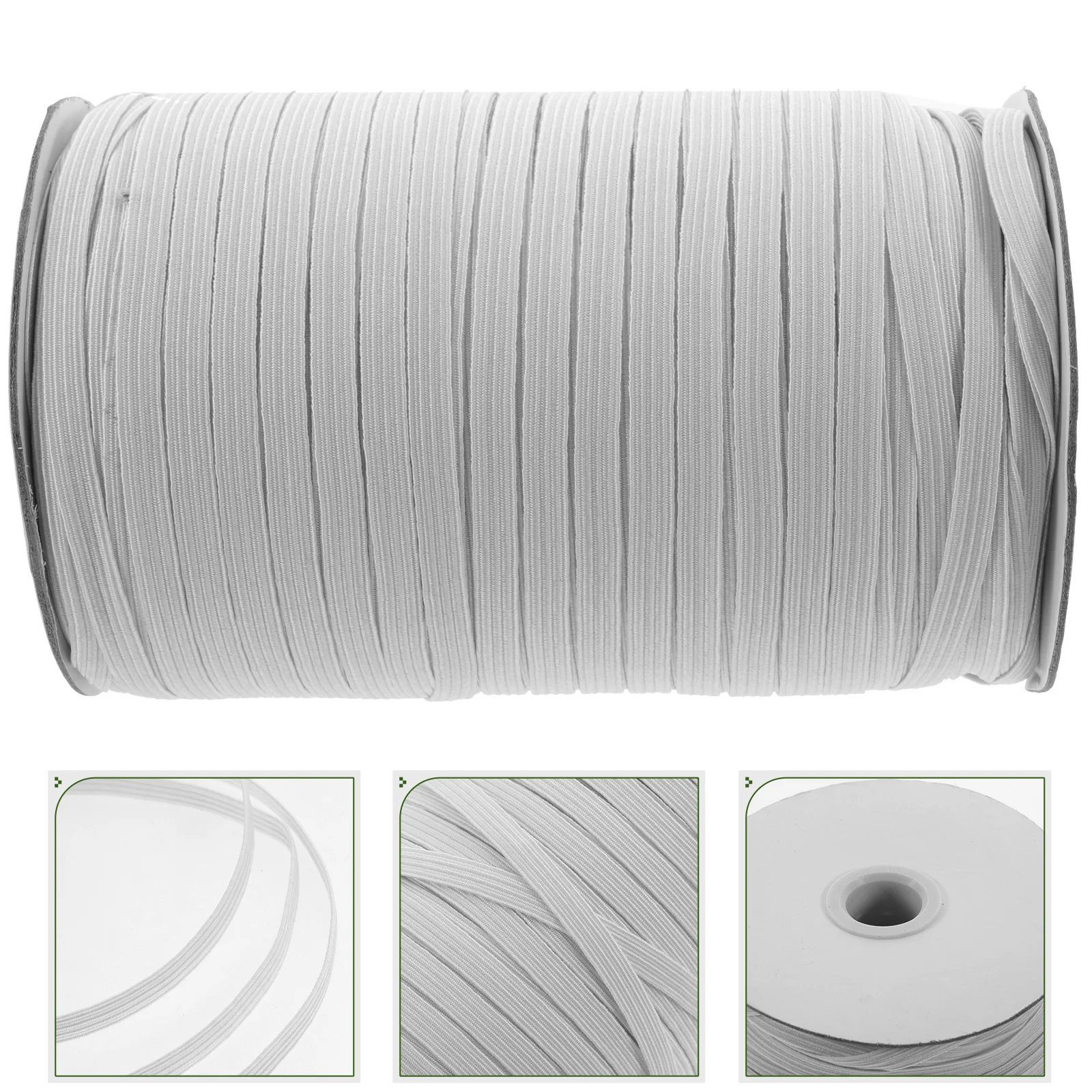 

1 Roll Elastic Band For Sewing Wide Braided Cord Strong Stretch Rope For Mask Making Bracelet Craft Diy Projects Sewing Elastic