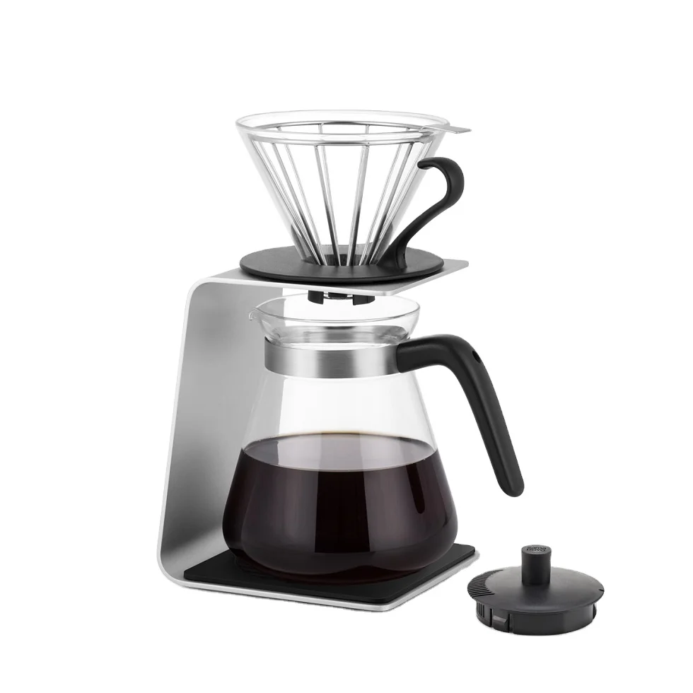 SAMADOYO Coffee Sharing Pot Portable Coffee Drip Set Travel Coffee Tool with Filter Coffee Pot Glass Coffee Pot