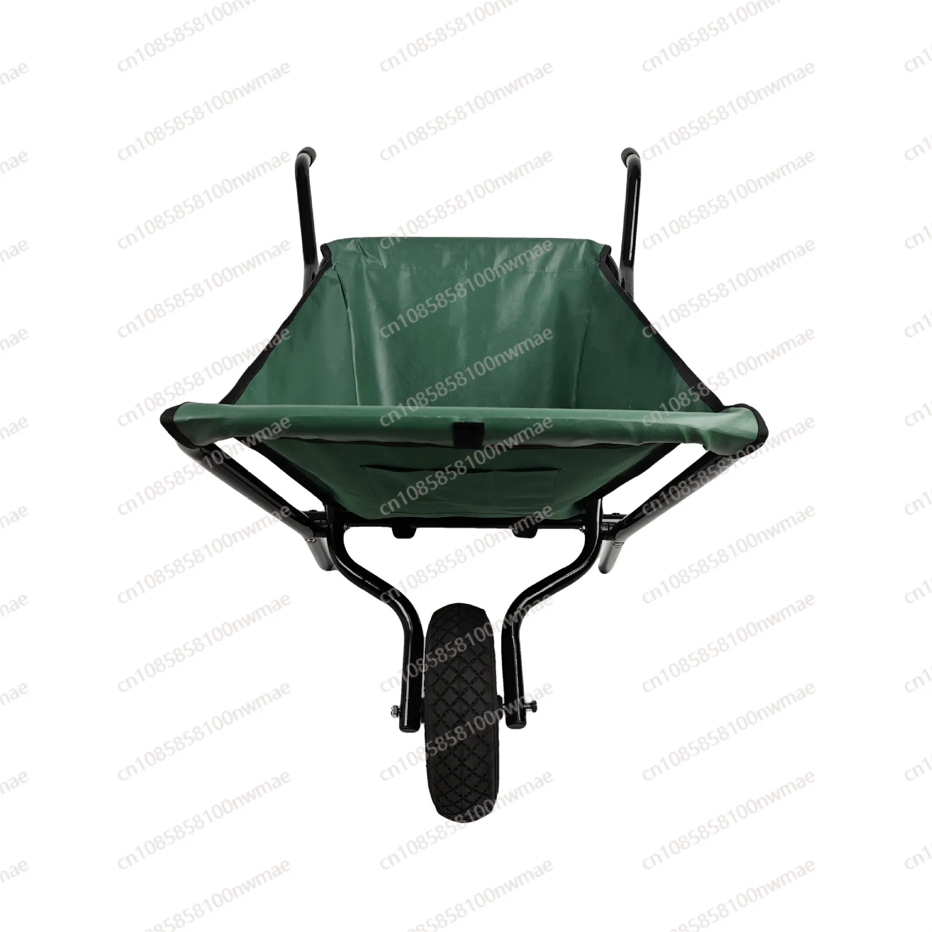 600D Oxford cloth garden tool cart foldable cloth pocket trolley leaf cart unicycle