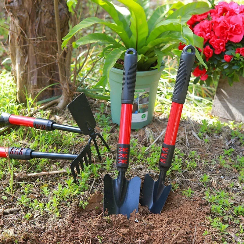 Gardening Spade Five-tooth Harrow Bonsai Tools Planting Flowers Vegetable Tools Digging Soil Shovel Weeding Household Shovel