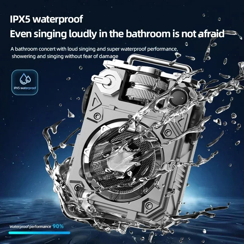 Mini Portable Bluetooth Speaker Customize Subwoofer Creative Super Bass TF Card Insertion Wireless Sound Box Cool Music Player