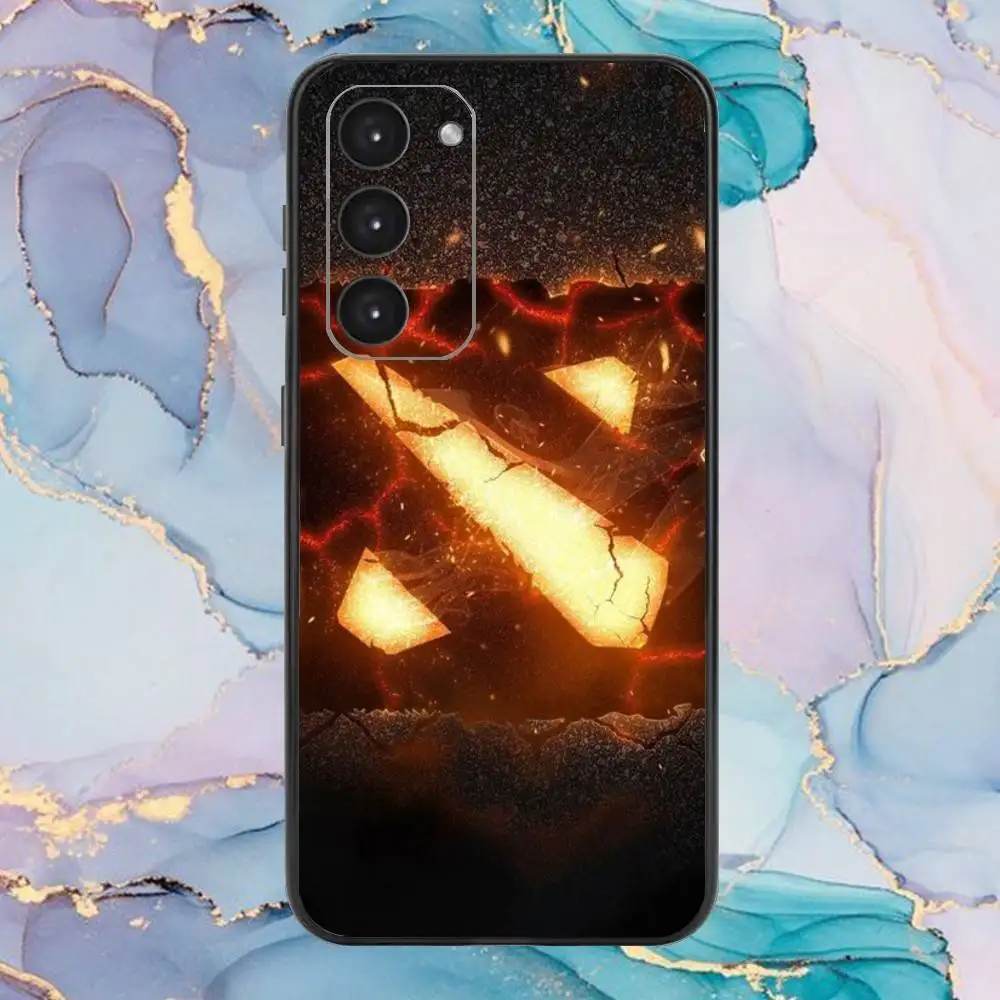 حافظة هاتف D-Dota 2 الرائعة لهاتف سامسونج جالاكسي A73، A72، A71، A70، A53، A52، A51، غطاء أسود ناعم آخر #2