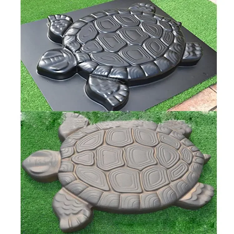 Turtle Stepping Stone Mold Tortoise Path Walk Maker Pavement Concrete Cement MouldGarden Park Decoration