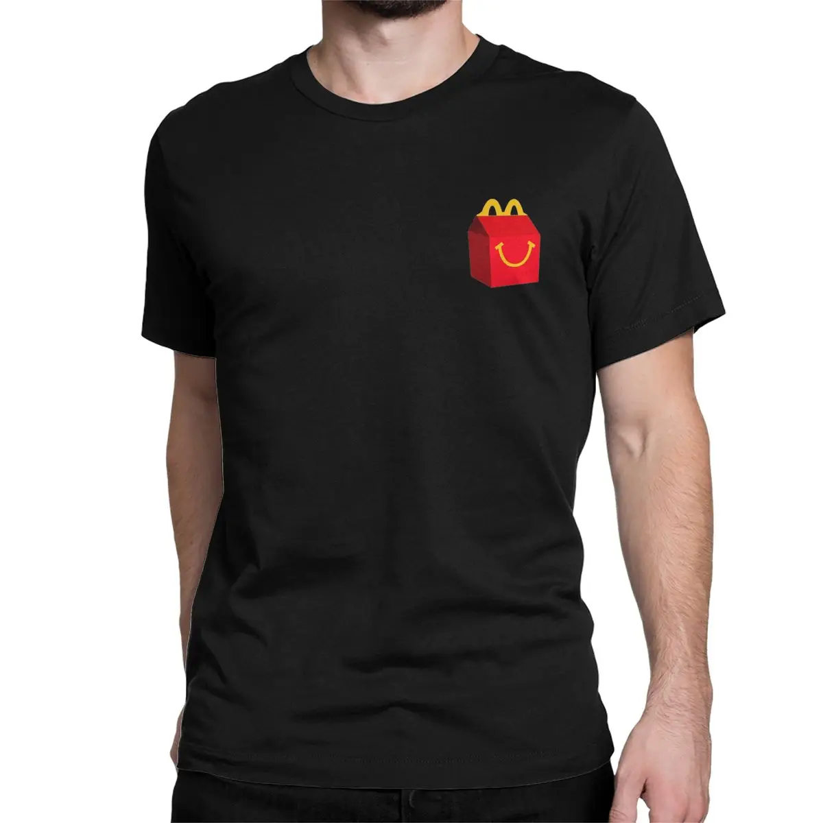 McDonald Happy Meal T-Shirts Men Women Crazy Pure Cotton Tee Shirt Round Neck Short Sleeve T Shirts Plus Size Clothing