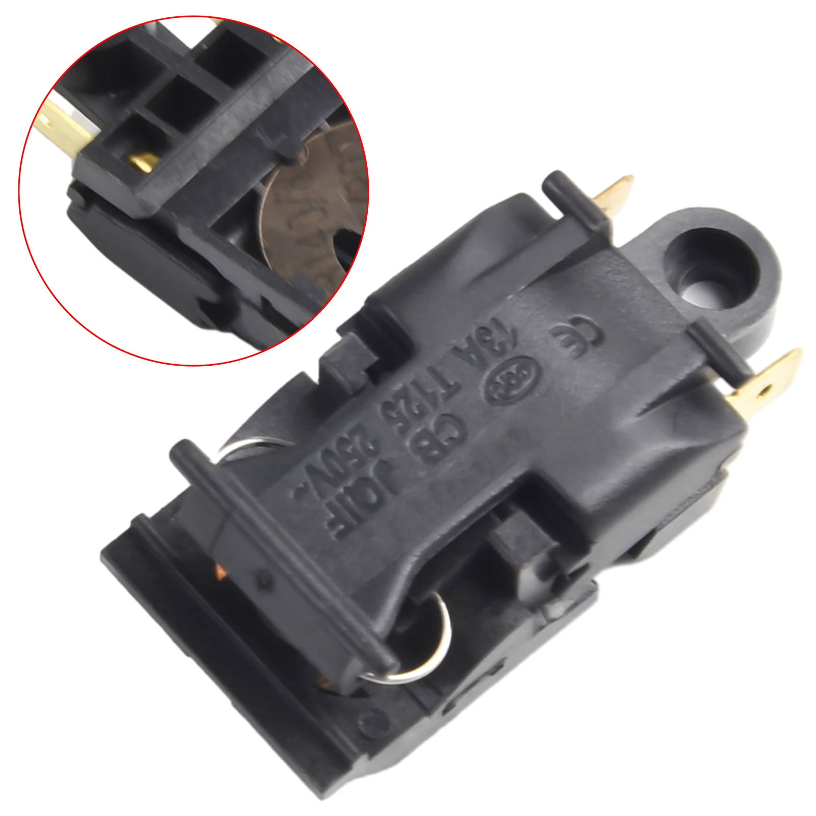 2PCS 13A/16A Power Supply Electric Kettle Thermostat Switch For Electric Appliances Metal Button Type Thermostat Thermal