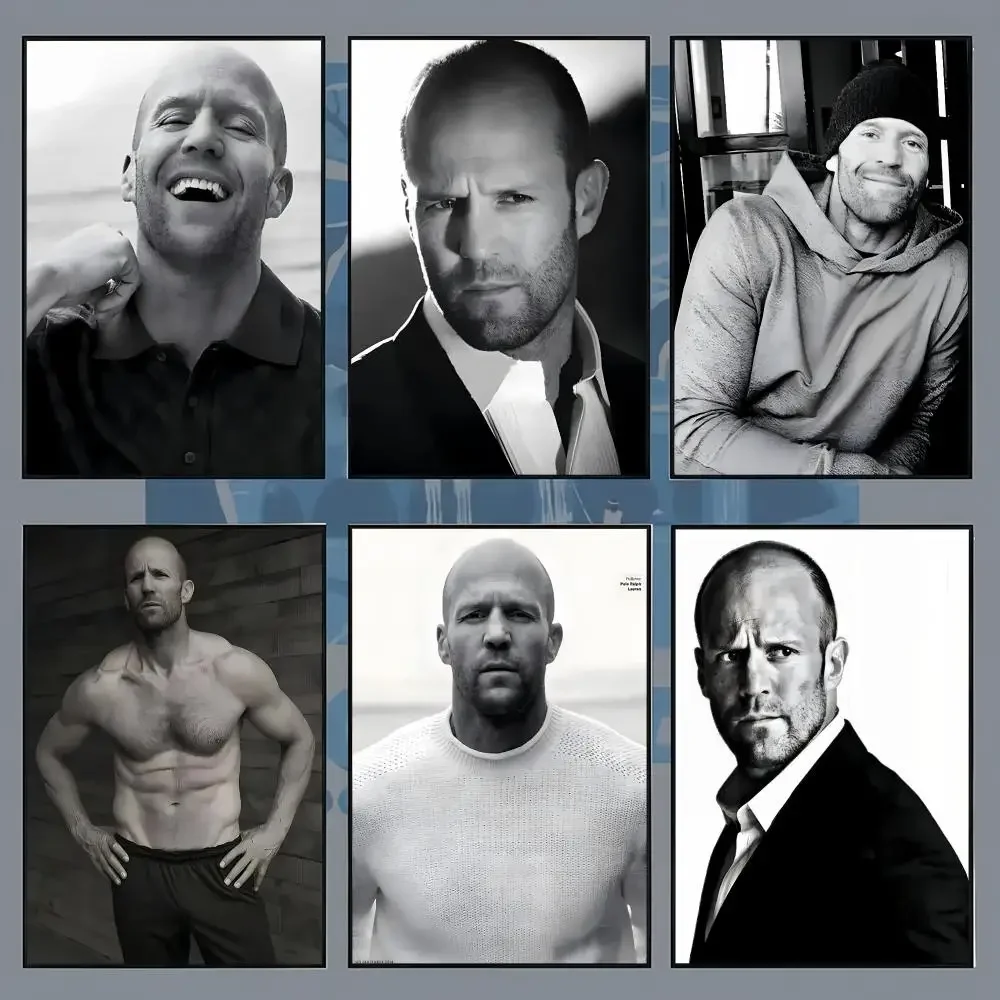 j-Jason Statham Action_Star Poster Aesthetic Wall Art Print for Living Room Bedroom Study Office Café Home Decor Stylish Gift