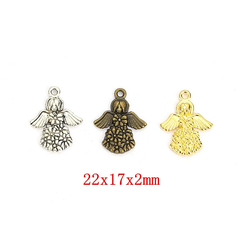 40pieces (angel) vintage zinc alloy charm metal pendant DIY jewelry discovery making accessories 1234