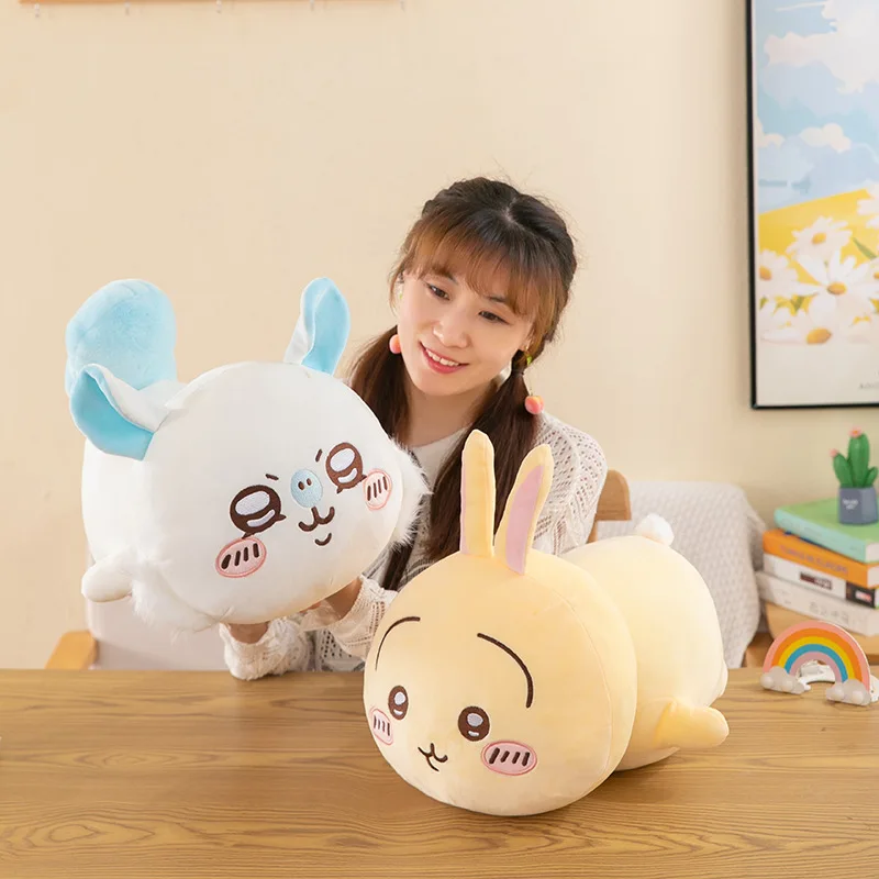 30/40Cm MINISO Chiikawa Series Long Doll Cartoon Hachiware Soft Pillow Big Size Plush Doll Children's Girl Toy Birthday Gift