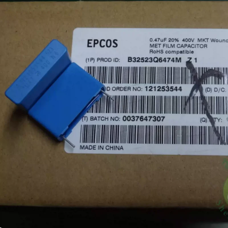 10pcs-100pcs EPCOS 0.47uf/400v 470nf u47 474 brand new 22mm film capacitor B32523Q6474M