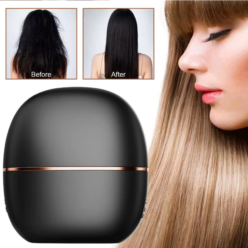 5ht Mini Hair Straightening Comb Wireless Charging Portable Multifunctional Hair Care Not Hurt Hair Styling Comb Straightener