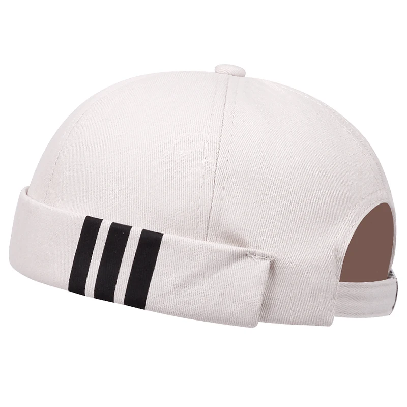 2024 New Fashion Stripe Printing High Quality Beanie Hat Retro Sailor Hats Outdoor Sun Men Woman Cap Adjustable Fishing Cap