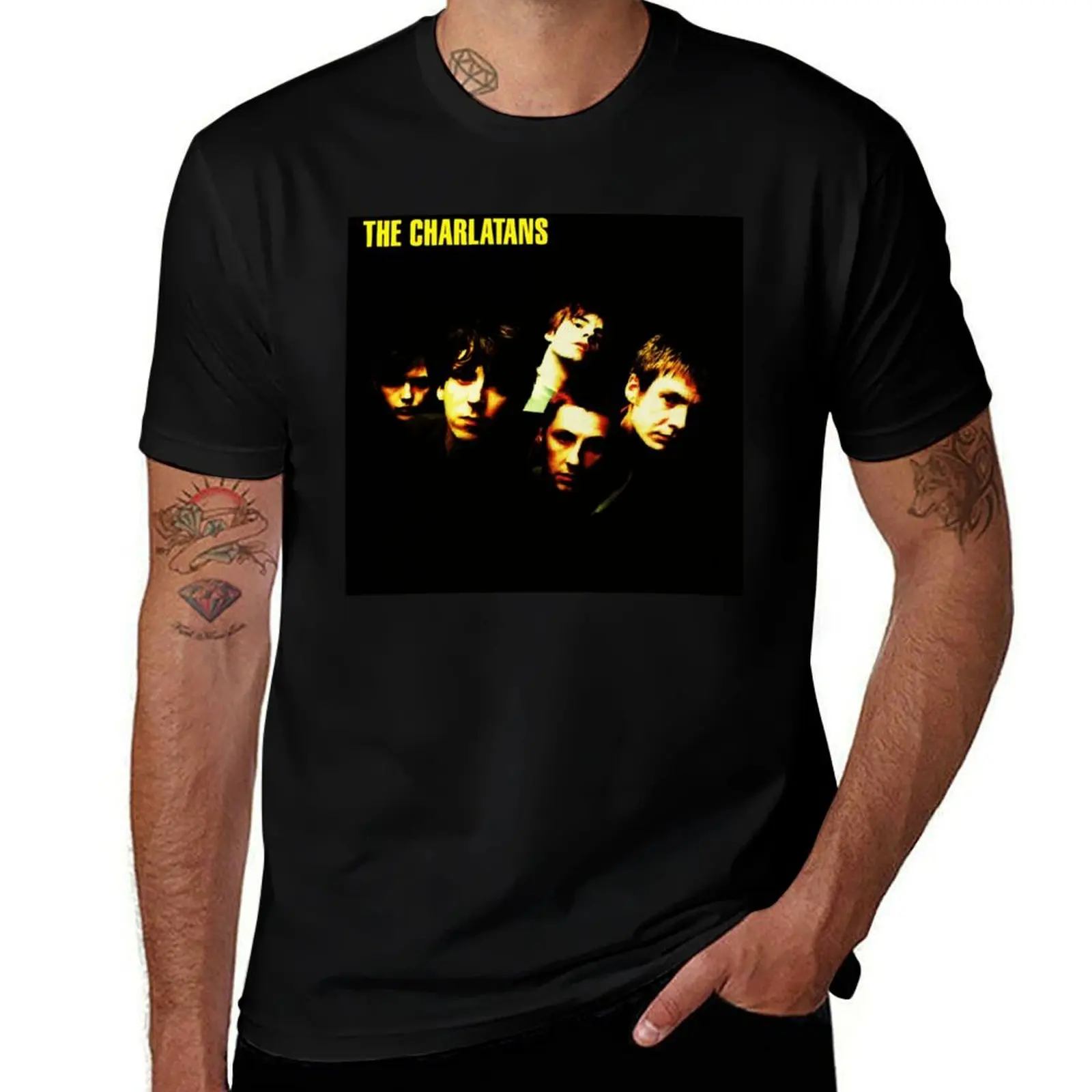

The Charlatans - Album Band Britpop T-Shirt t shirt man plain graphic t shirts for man t shirts for man slim fit T-Shirt