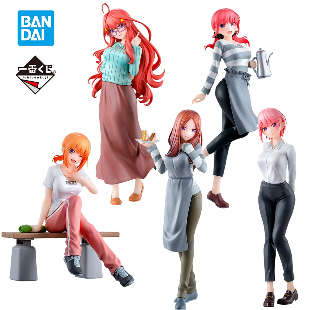 

В наличии Bandai Ichiban Kuji The quintessence Quintuplets Itsutsugo медовый месяц! Игрушки-модели Накано итцуки йоцуба 5 лет позже