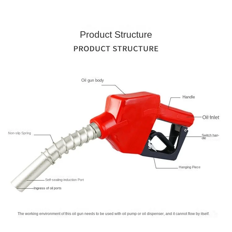 Imagem -03 - Min Bocal de Combustível Bocal de Abastecimento de Alumínio Auto Cut-off Estação de Reabastecimento de Gás Óleo Diesel Ferramenta de Distribuição de Petróleo Ac11a 4bsp 45l