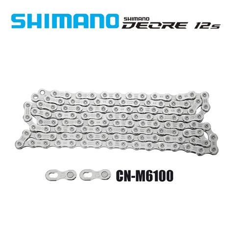 Shimano deore CN-M6100 12 velocidades hg mtb corrente mountain bike bicicleta 12s corrente com ligação rápida 116l 118l 120l 122l 124l 126l