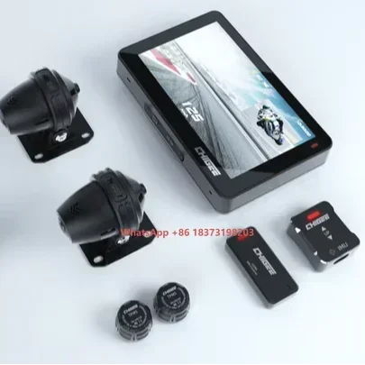

CHIGEE 4.3 Inch Triple Portable Gps System Motorcycle Android Screen With Dvr Tpms Carplay for Motorcycles Universal