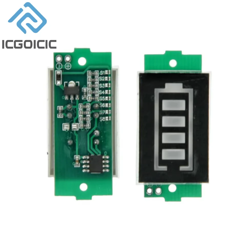 1S-8S 1S/2S/3S/4S 1-8S Pojedynczy moduł wskaźnika pojemności baterii litowej 3,7 V Wyświetlacz 4,2 V Tester mocy pojazdu elektrycznego Li-ion