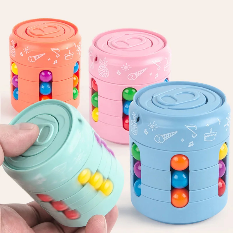 

Pop Cans Magic Beans Fidget Double Side Rolling Beans Toy Beneficial Intelligence Stress Relieving Children's Toy