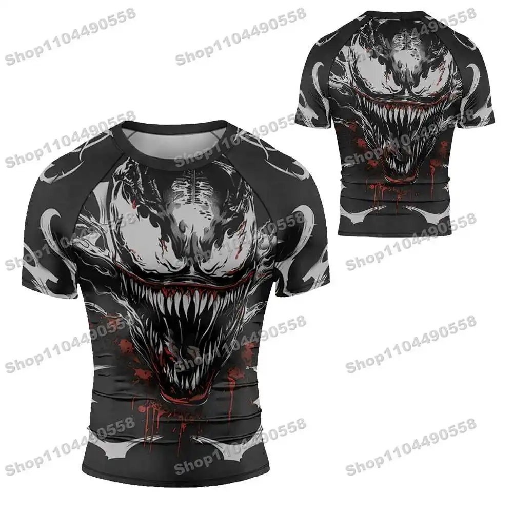 N208th Kinds Of Newly Rash Guards Surfing Beach T-Shirts Swimwear Diving Gym Short sleeves MMA BJJ Men Jiu Jitsu Fitness Sets