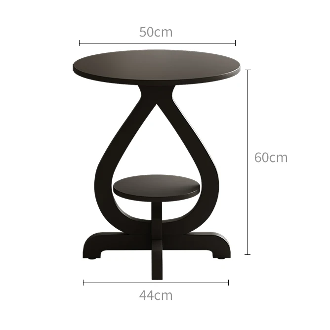 xx-Water Drop Type Solid Wood Coffee Table with Top Durable Movable Small Living Room Sofa Side Table Modern Design^