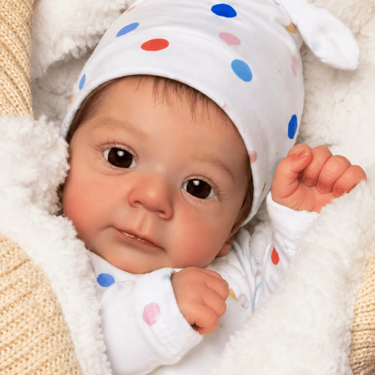 BZDOLL 45 CM 18 inch Cloth Body Reborn Baby Doll Toy Lifelike 3D Skin Doll with Blood Vessel For Kids Handmade Birthday Gift