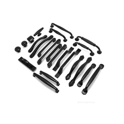 Black Handle for Furniture Cabinet Knobs and Handles Kitchen Drawer handle door Pulls Cupboard Modern aluminum alloy handle