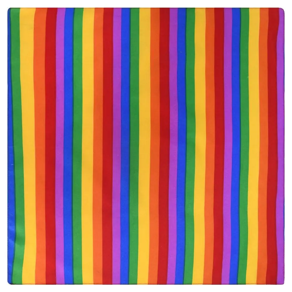 Hot Pride Festival Pocket Square Scarf Rainbow Colorful Bandana Wristband Gay