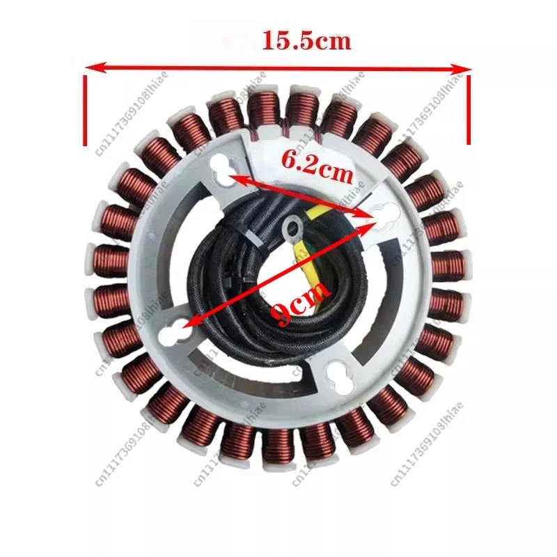 DC24/48/60/ 72V 3KW5KW range extender generator stator coil, parking generator built-in motor stator