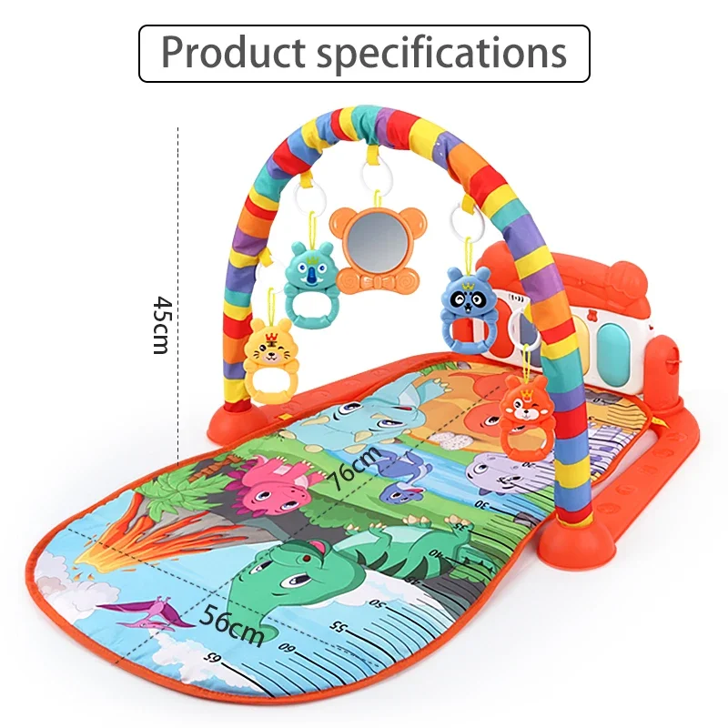 Baby Gym Tapis Puzzles Mat Educational Rack Toys Baby Music Play Mat With Piano Keyboard Infant Fitness Carpet Gift For Kids