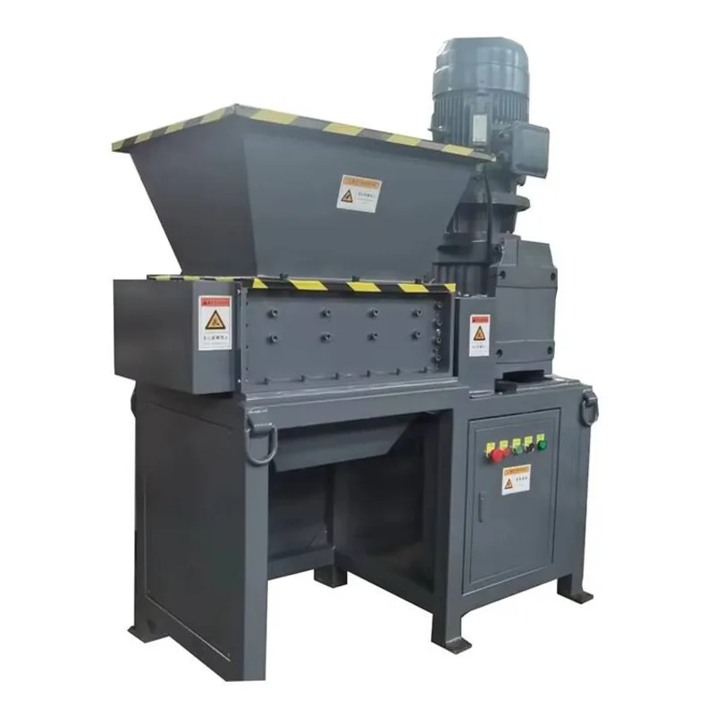 Small Mini Double Shaft Wood Metal Rubber Cardboard Shredding Crushing Waste Pet Plastic Bottle Roller Crusher Shredder Machine - view 6