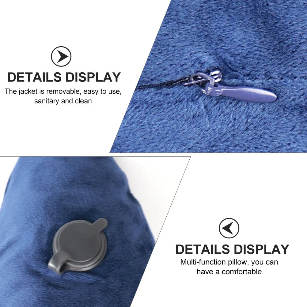 

U Shape Inflatable Pillow Cushion Portable Lightweight Nap Sleeping Pillow for Hair Salon Office Car Home Sofa Bed