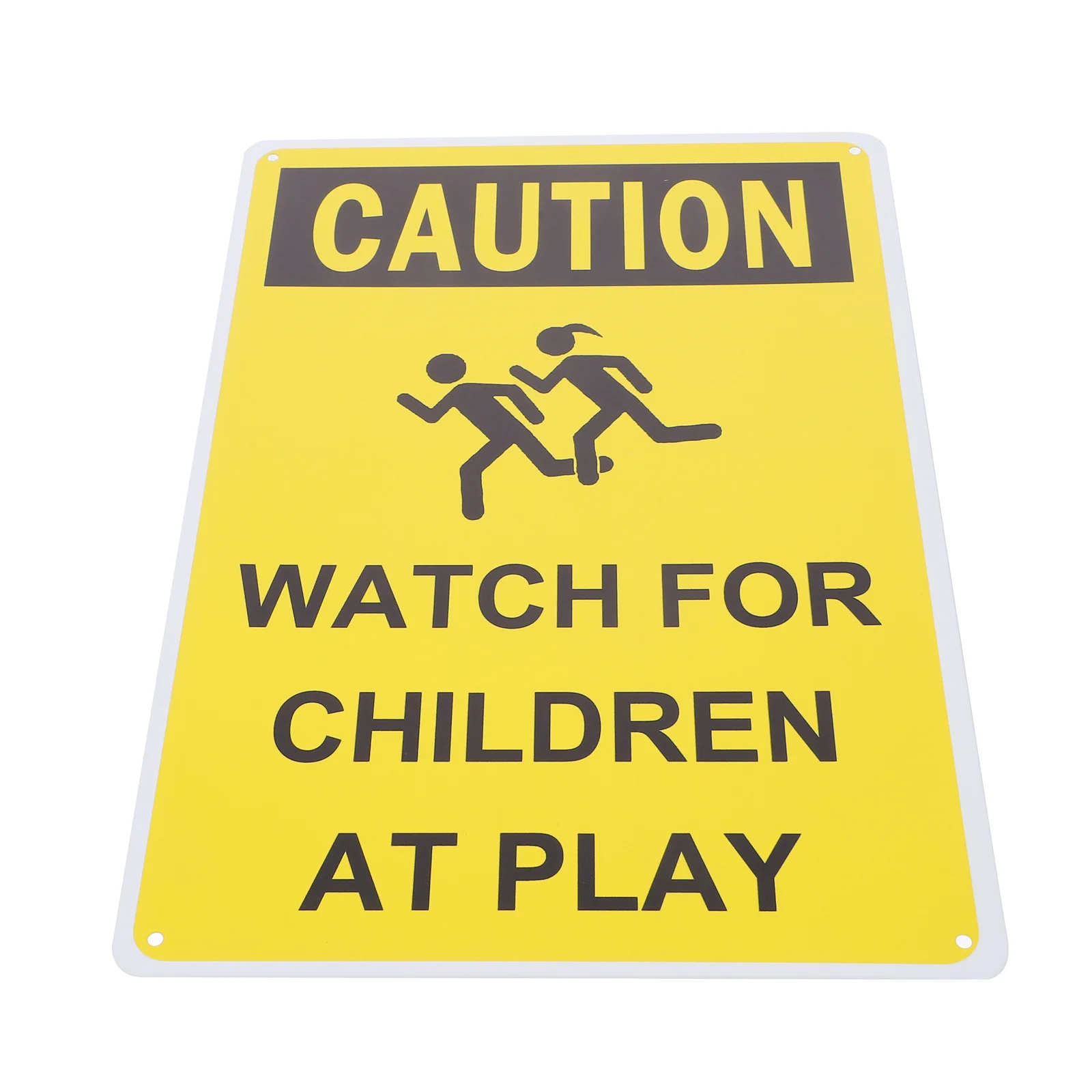 

Iron Sign Slow Down Caution Kids Playing Traffic Street Warning Sign Weatherproof Convenient Street Signs
