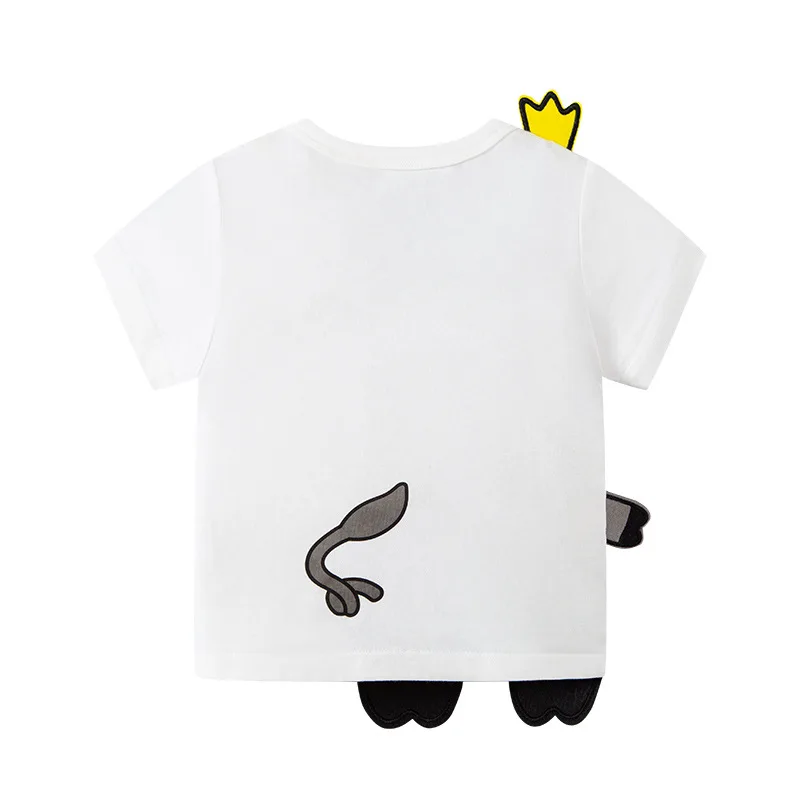 Little maven Summer Tops Kids Clothes Children\'s Clothing Cartoon Stereoscopic Crocodile Baby Boys Short Sleeves T Shirts