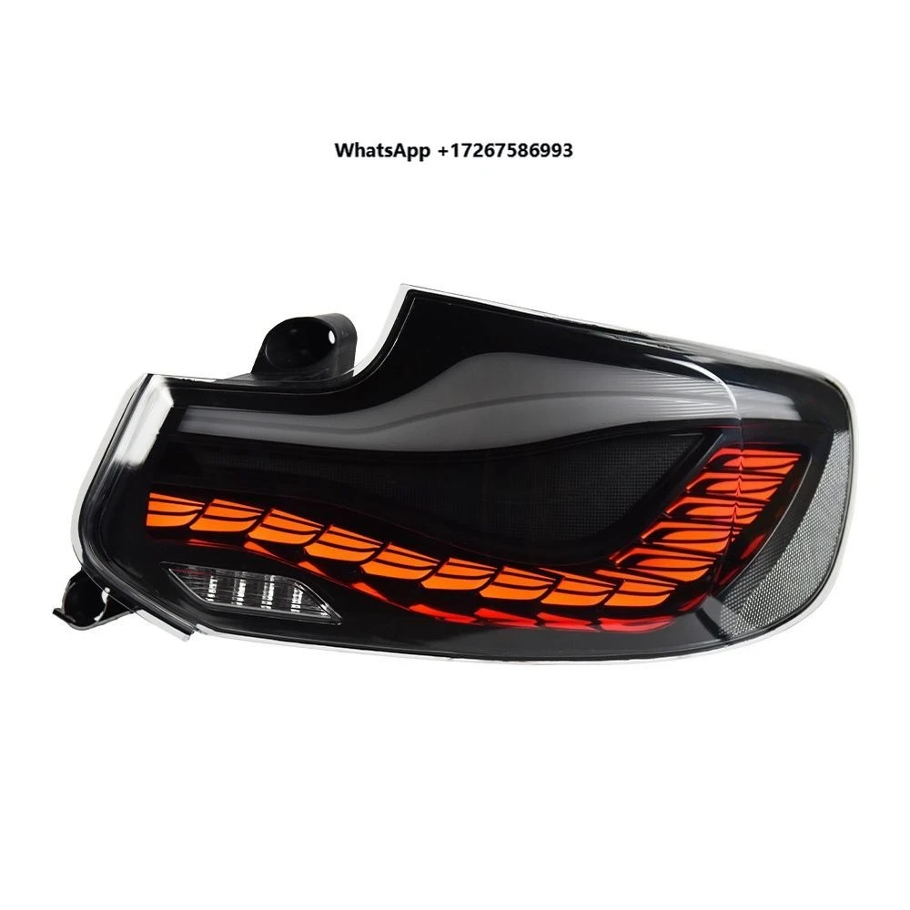 Auto Car Rear Led Tail Lights for of BMWS 2 Series F22 F23 F87 Models Modified LED Dragon-scale Style Turn signal Lamp Assembly
