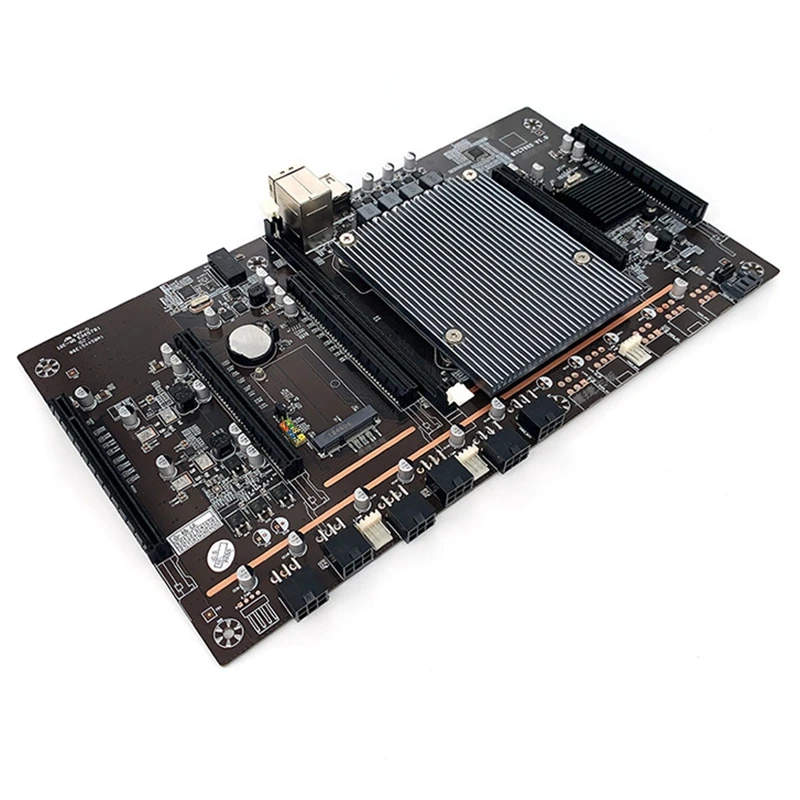 Imagem -03 - Btc Mining Machine Motherboard Placa Gráfica com Ventilador de Refrigeração Btc79x5 V1.0 Lga 2011 Ddr3 Suporta 32g 60 Milímetros Pitch Rtx3060