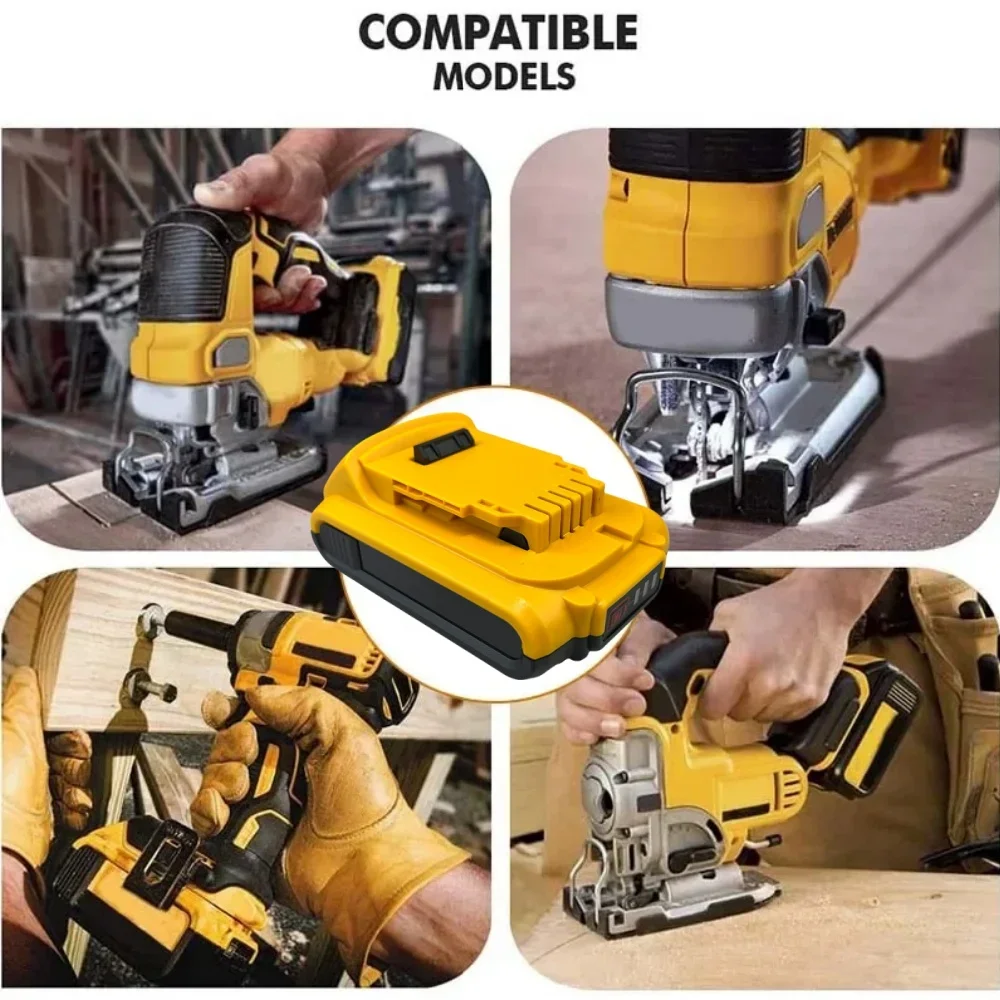 Batería recargable de iones de litio para DeWalt, herramienta eléctrica de 20V, 3000/4000/5000mAh, DCB200, DCB203, DCB181, DCB180, DCB200, DCB201, DCB201-2, L50