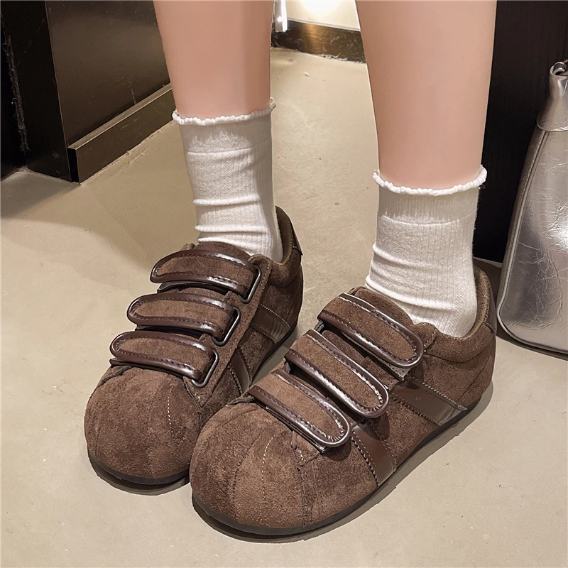 Women Comfortable Soft PU Leather Slip-On Flats Breathable Non-Slip Casual Ballet Shoes for Office Travel Daily Wear