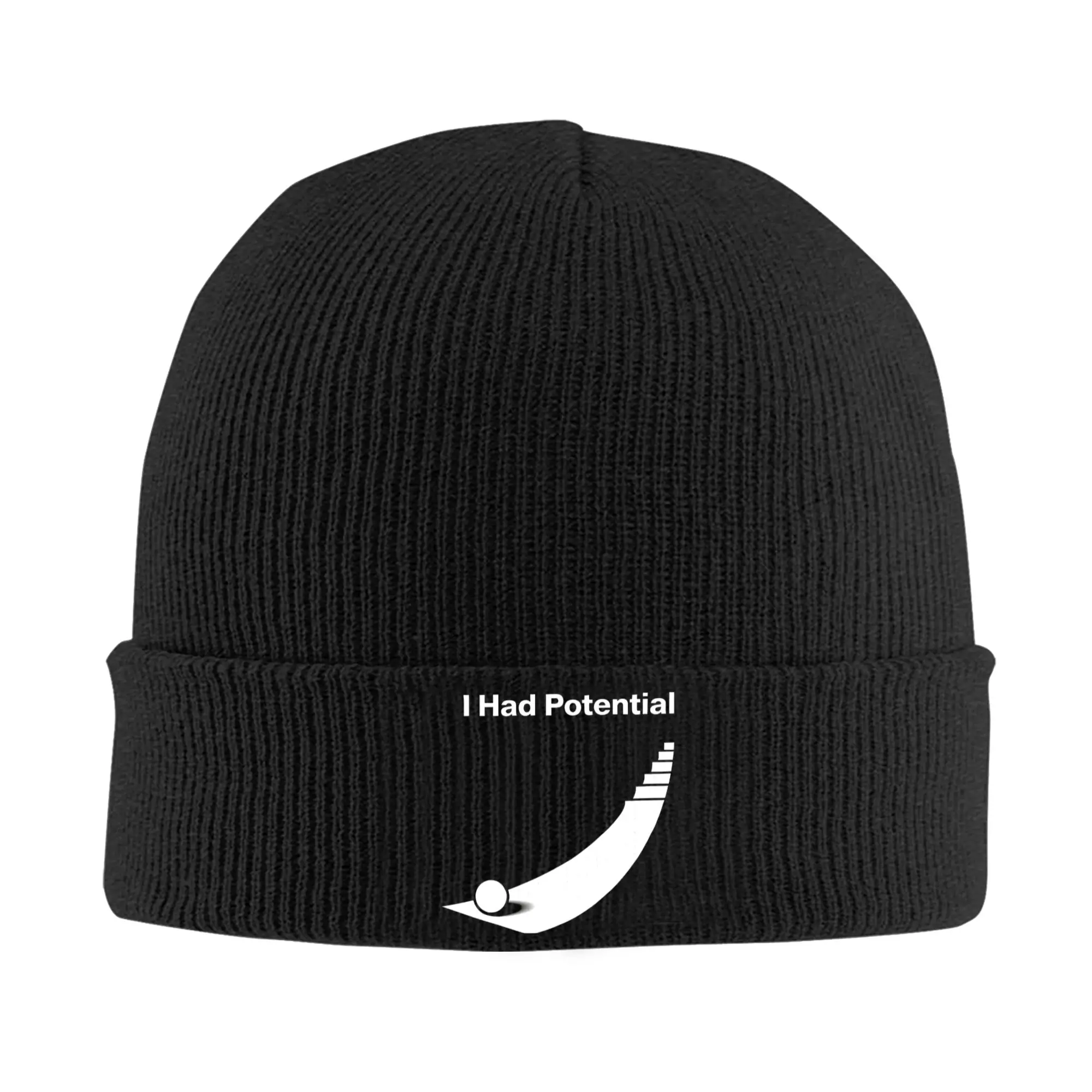 I Had Potential Sarcastic Quote  Knitted Caps Women's Men's Beanies Winter Hat Acrylic Project Hail Mary  Warm Melon Cap