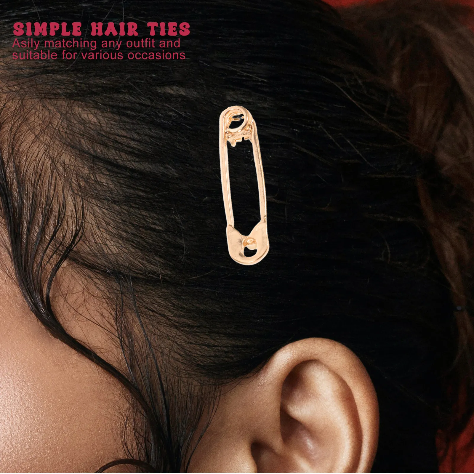 

24Pcs Golden Metal Hair Clips Flat Barrettes Minimalist Traceless Hairpins for Bangs Hairstyling Hair Accessories Women