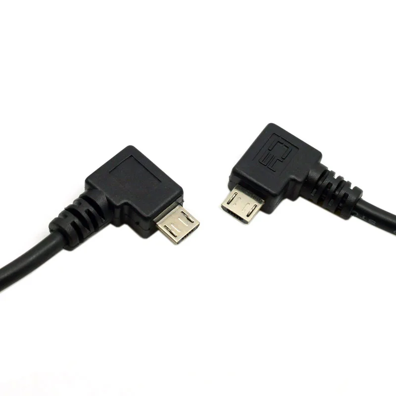 Cablecc 50cm Micro USB 2.0 90 Degree Right Angled Male to Female Tablet Phone Extension Cable