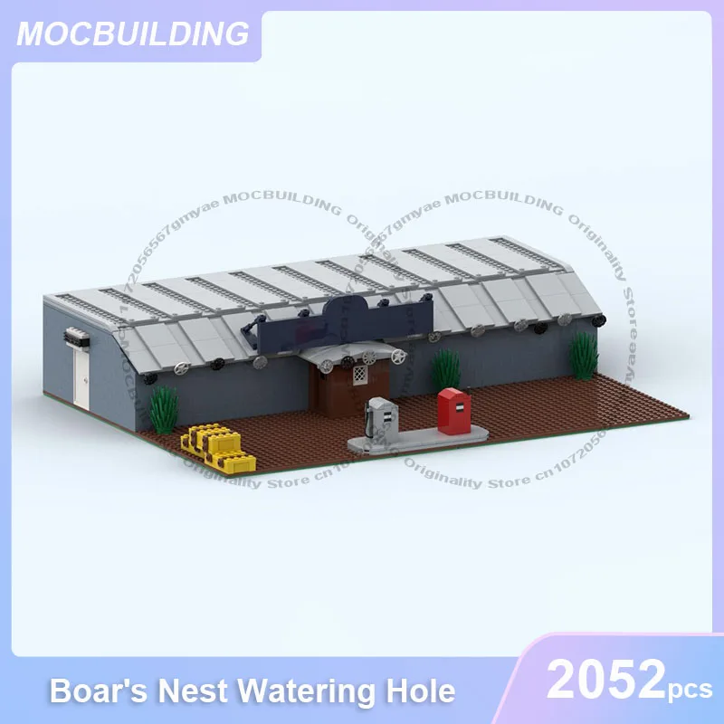 

Модель отверстия для полива кабаньевого гнезда MOC, строительные блоки, сделай сам, сборка кирпичей, архитектурная коллекция, рождественские игрушки, подарки, 2052 шт.