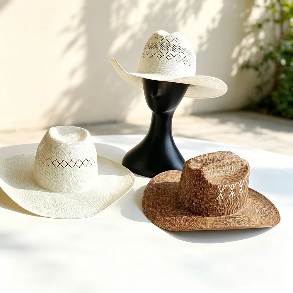 premium-imported-paper-straw-western-cowboy-hat-breathable-hollow-out-diamond-woven-double-dent-high-crown-wide-brim-sun-hat-out
