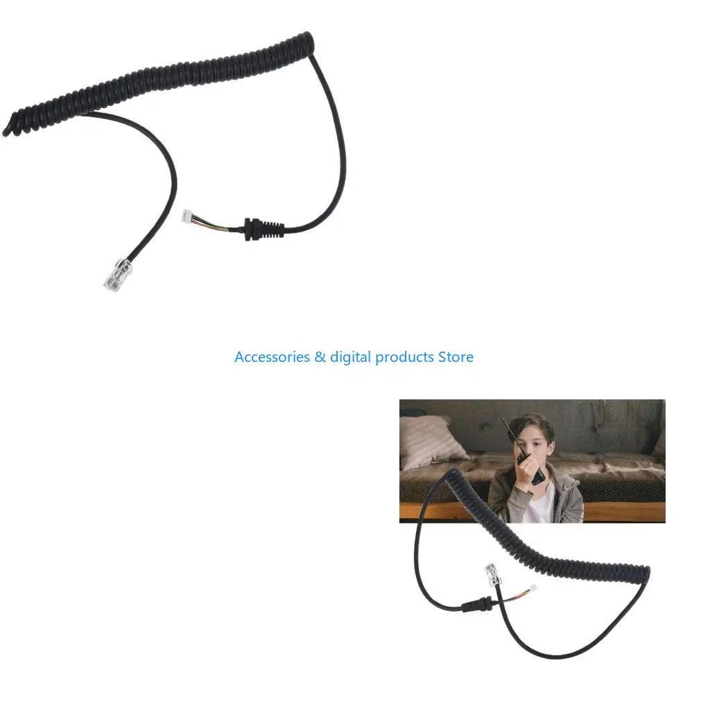 77JD 70 robustes Multifrequenz-Mikrofonkabel für 36B6JS MH-48A6 FT-8900R