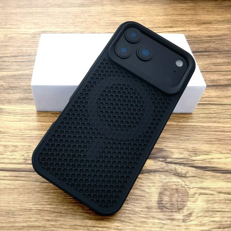 

Роскошный жесткий чехол с рассеиванием тепла для iPhone 17 Air 16 15 14 13 12 Pro Max 17Pro iPhone17 Mag Safe Magsafe Wireless Charge Cover