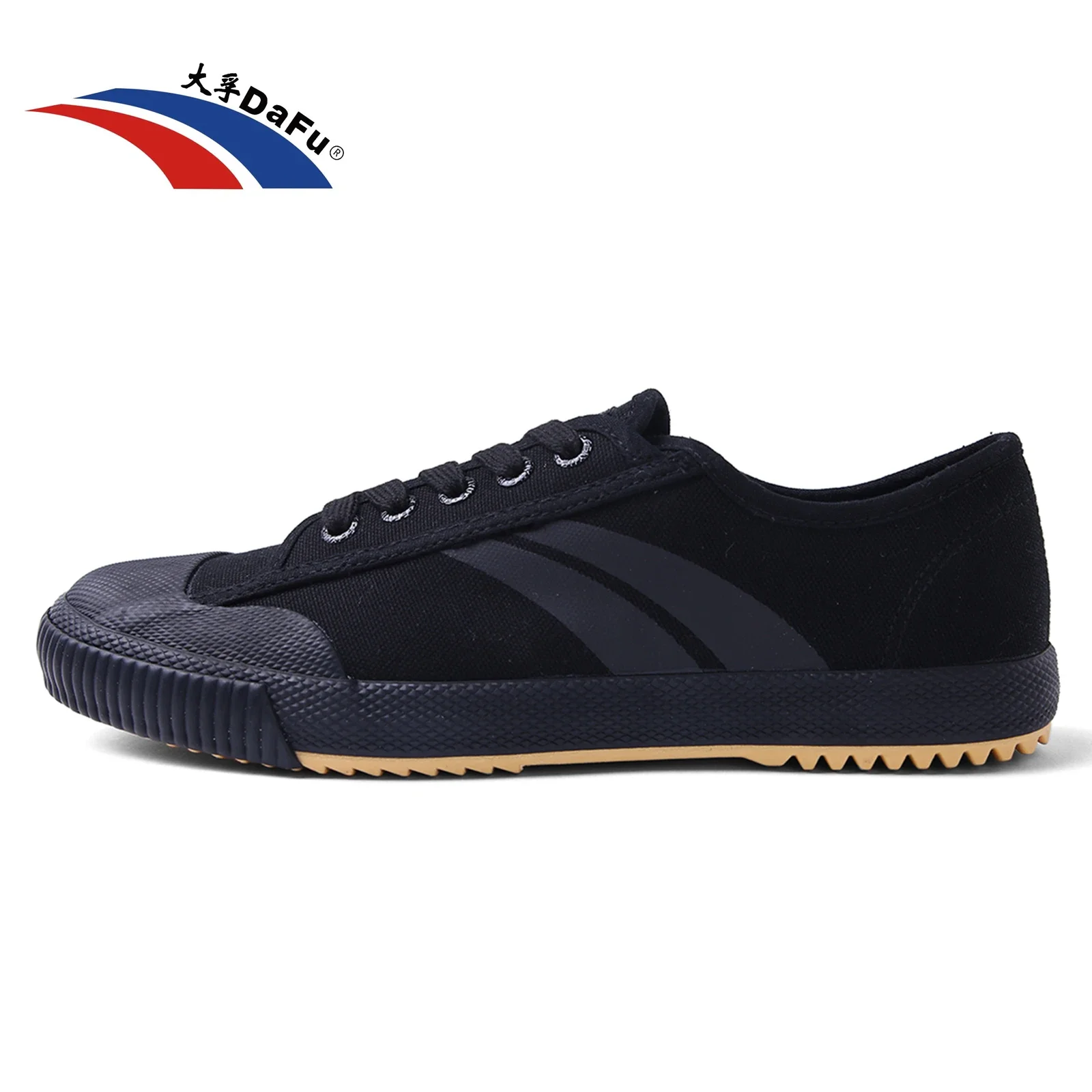 Dafu Original Shaolin Kungfu Shoes Improved Men Women All Black Sneakers