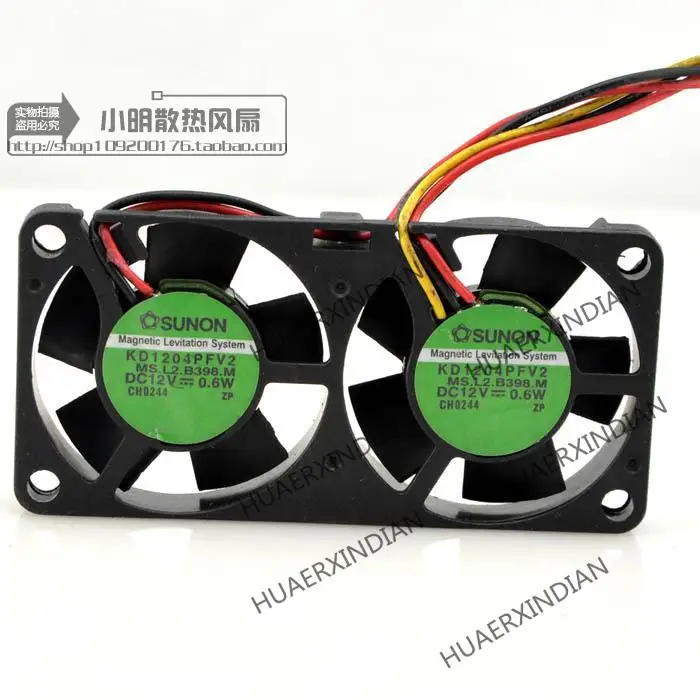 새로운 4010 4CM DC12V 1.3w KD1204PFV2 냉각 팬 어셈블리 키트