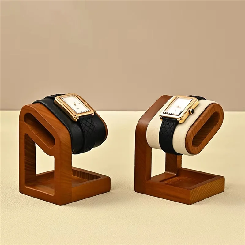 

Wooden Jewelry Organizer Bracelet Watch Display Stand Jewelry Storage Holder Watch Rack Watch Display Props-A55G