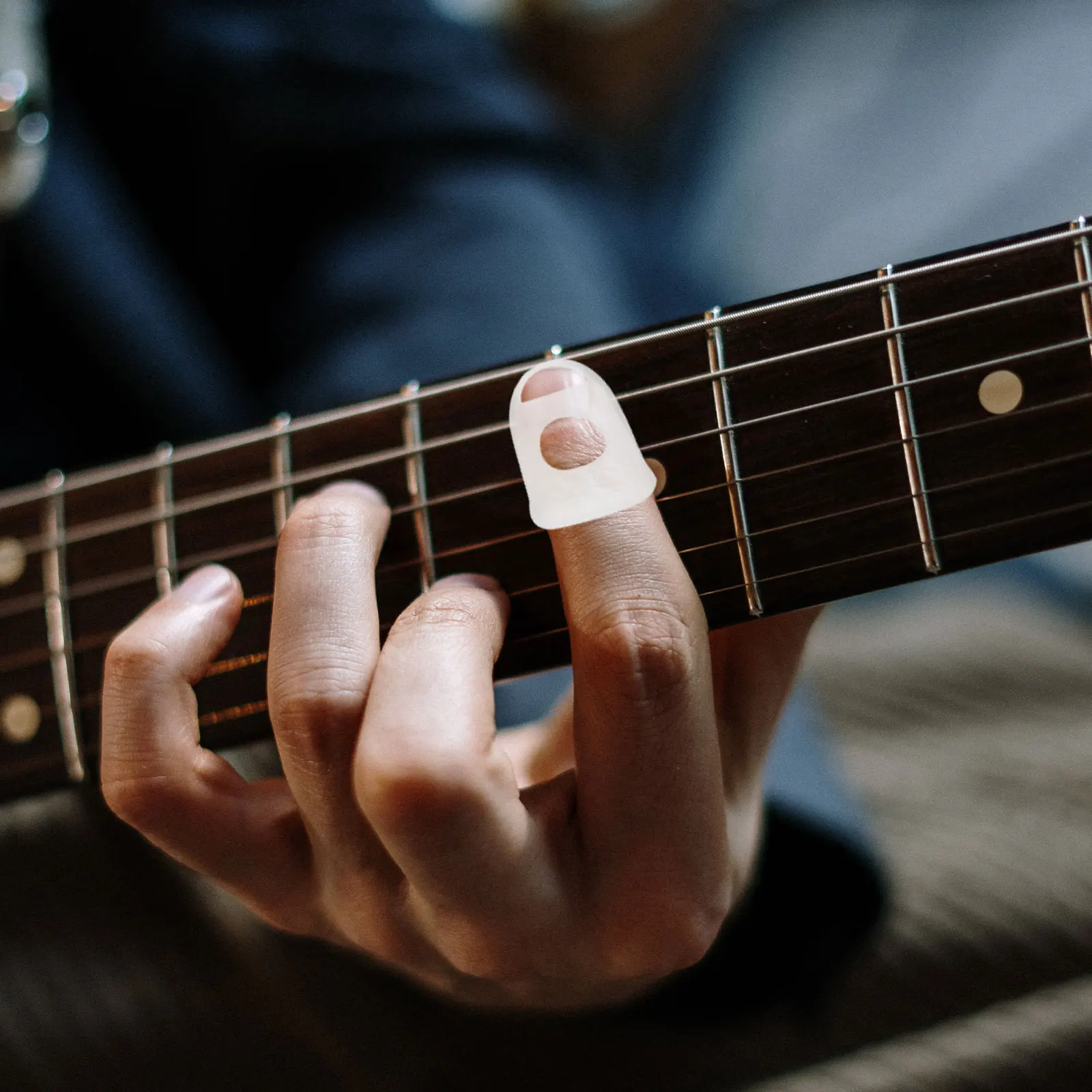 

40pcs Guitar Protectors Silicone Sleeves For Guitar Players Comfortable Finger Cots Finger Covers Fingertip Protectors For