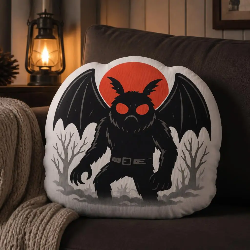 Cryptid Mothman Shaped Pillow Cushion Irregular Stuffed Throw Pillow for Sofa Home Decoration Gift
